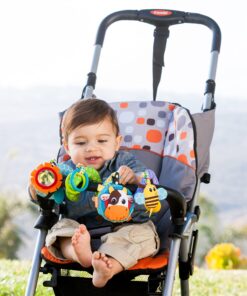 Infantino Stretch & Spiral Activity Toy - Textured Play Activity Toy for Sensory Exploration and Engagement, Ages 0 and Up, Blue Farm, 1 Count (Pack of 1) 19 81TR9TtSS L