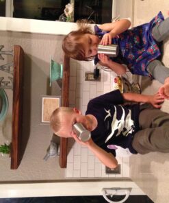 Stainless Steel Cups 10 oz Tumbler (4 Pack) - Premium Metal Drinking Glasses | Stackable Durable Cup (10 oz) 10 oz - Steel 45 81TSaKF9XL