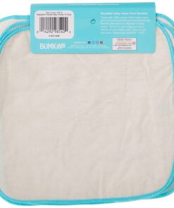 Bumkins Reusable Flannel Baby Wipes, 12 Count, Natural 23 81TUOpseLRL