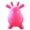 AppleRound Cow Bouncer with Air Pump, Inflatable Space Hopper, Ride-on Bouncy Animal (Pink) Pink
