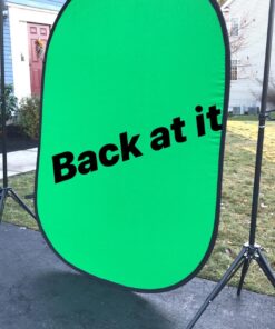 Fancierstudio 2 in 1 Chromakey Green Screen Chromakey Blue Screen Collapsible Backdrop Collapsible Reversible Background 5'x7' Chroma-Key Blue/Green By Fancierstudio RE2010 BG 47 81TXfEj8EwL