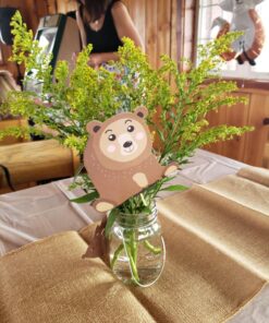 Sweet Baby Co. Neutral Sage Green Balloon Garland Kit Woodland Arch with Light Sage, Cocoa, Brown, Gold, White Balloons for Baby Shower Decorations, Hunter Jungle Theme Party Supplies, Safari Decor 54 81TYGZTlENL