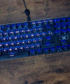 Redragon K556 RGB LED Backlit Wired Mechanical Gaming Keyboard, 104 Keys Hot-Swap Mechanical Keyboard w/Aluminum Base, Upgraded Socket and Noise Absorbing Foams, Soft Tactile Brown Switch K556 Wired 37 81TYigoXCTL