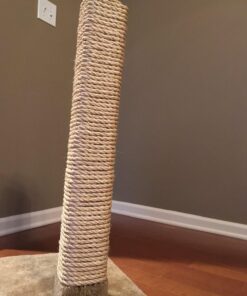 SGT KNOTS Twisted Sisal Rope for Cat Tree Replacement Parts - Sisal Twine Natural Rope and Thick Twine for Crafts, DIY, Gardening, Decor, Indoor, Outdoor Use - Sisal Rope in Multiple Lengths 3/8 inch x 100 feet 19 81TZ76Qc6ML