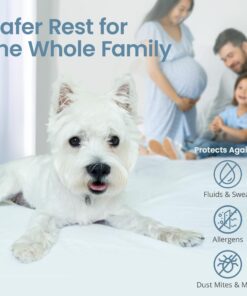 SafeRest 100% Waterproof Full Size Mattress Protector - Fitted with Stretchable Pockets - Machine Washable Cotton Mattress Cover for Bed - Perfect Bedding Airbnb Essentials for Hosts 30 81TZo0HQ2gL 2