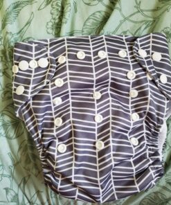 Nora's Nursery Baby Cloth Pocket Diapers Bamboo Inserts 1 Wet Bag 7 Pack B&W Unisex 2 42 81TaAVxFXL