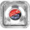 (50 Pack) Disposable Gas Burner Liners, Aluminum Foil Square Stove Burner Covers, Range Protectors, Stove Top Covers for Gas Burners, Foil Liners to Catch Grease & Food Spills 8.5x8.5 1 16 81TaoE qsL