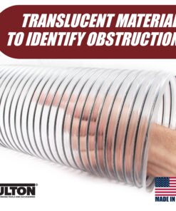 2 1/2" x 20' Clear PVC Dust Collection Hose For Use with Dust Collectors with 2-1/2" Ports. Ideal for Shop Vacuums 14 81TbD6xU0cL