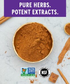 Alternative view of New Chapter Cinnamon Supplement - Cinnamon Force for Antioxidant Action + Non-GMO Ingredients - 60 ct Vegetarian Capsules 60 Vegetarian Capsules