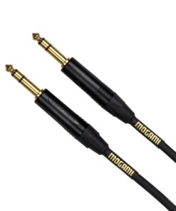 Mogami Gold TRS-TRS-10 Balanced Audio Patch Cable, 1/4" TRS Male Plugs, Gold Contacts, Straight Connectors, 10 Foot
