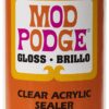 Mod Podge Spray Acrylic Sealer that is Specifically Formulated to Seal Craft Projects, Dries Crystal Clear is Non-Yellowing No-Run and Quick Drying, 12 ounce, Gloss 12 Ounce (Pack of 1) 55 81Tf0yyGLtS