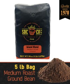San Diego Coffee Island Blend, Medium Roast, Ground Coffee, 5-Pound Bag 5.00 Pound (Pack of 1) 9 81TgHEeKtVL