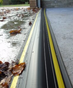 1 ½" High Garage Door Flood Barrier Threshold Kit (8'3") | Flexible PVC | Complete Kit Includes 2 Adhesives | GaraDry 8'3" 15 81TgHgrtOCL