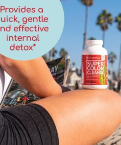 Health Plus Super Colon Cleanse: 10-Day Cleanse, 240 Capsules, 6 Cleanses 240 Count (Pack of 1) 21 81Tha13lnOL