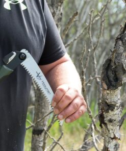 Hooyman MegaBite Handsaw and Hunter’s Combo Bone Saw with Heavy Duty Construction, High Carbon Steel Blade, Impulse Hardened Teeth, and Ergonomic Over-Molded Handle for Camping, Hunting, and Outdoors MegaBite Handsaw 8" 9 81ThjIFBoFL