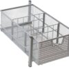 DecoBros Mesh Cabinet Basket Organizer with Split Card, Silver (Medium - 9.4 x 15.3 x 5) Medium - 9.4 x 15.3 x 5 37 81TjGAvTV8L