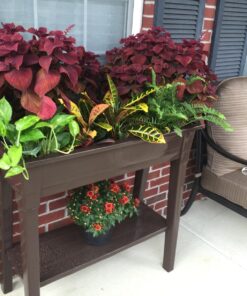 Adams Manufacturing 9303-60-3700 36-Inch Deluxe Garden Planter, Earth Brown 45 81TjkZpYZML