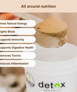 Detox Organics Chocolate Superfood Powder, Detox Cleanse for your Body, Bloating Relief, Immune Support Supplement Smoothie Detox Mix, Greens Blend Superfood, Low Carb, Vegan, Soy Free, Dairy Free 24 81TjoFGuqZL