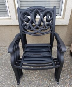 Classic Accessories Veranda Water-Resistant 25.5 Inch Stackable Patio Chair Cover, Pebble 43 81Tk7er QHL