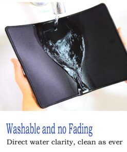 Gimnor 3 Pack Standard Mouse Pad with Stitched Edges, Comfortable Mouse Mat Pad, Non-Slip Rubber Base Mousepad for All Types of Mouse Laptop Computer PC 10.3 x 8.3 inches Black 14 81TkIMdCXkL