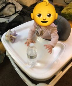 Joovy Spoon Baby Walker & Activity Center Featuring Three Adjustable Heights, Tough Luggage Grade Seat Material, and 30 lb Weight Capacity - JPMA Safety Certified (Charcoal) Charcoal 47 81TlsP OXhL 1