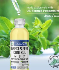 Mighty Mint Insect & Pest Control Peppermint Concentrate 8 oz - Makes 1 Gallon - Plant-Based Formula Kills and Prevents Spiders, Ants, Flying Insects, and More 24 81Tntl zzTS