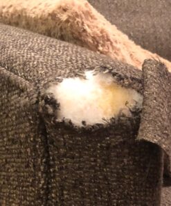 Upholstery Repair Kit with 2 Spools (1 White & 1 Black Spool) and 7 Different Sized Needles | Leather Repair Kit, Furniture, Clothes, Car, Fabric, Couch, Vinyl, Boat, Seat, Carpet, Shoe | Patch Fabric 34 81Toa8pLSL