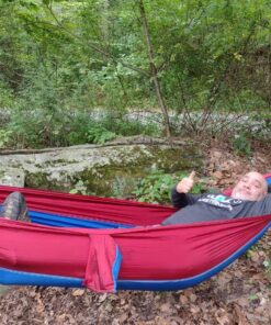 Foxelli Hammock Straps XL – Camping Hammock Tree Straps Set (2 Straps & Carrying Bag), 20 ft Long Combined, 40+2 Loops, 2000 LBS No-Stretch Heavy Duty Hammock Suspension System Kit 37 81TozLYXlfL