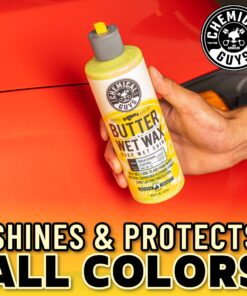 Chemical Guys WAC_201_16 Butter Wet Wax, Deep Wet Shine for Cars, Trucks, SUVs, RVs & More, 16 fl oz, Banana Scent 16 oz 32 81Tp0VC3tML 1