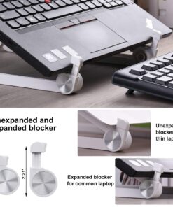 Alternative view of JUBOR Laptop Stand Adjustable Laptop Stand Portable Foldable Ergonomic Desktop Stand Holder Mount for MacBook Notebook Computer PC iPad Tablet