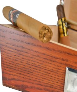 La Cubana Solid Wood Oak Cigar Humidor With Stainless Steel Plate, Holds 30-50 Cigars 14 81TpqPKekKL