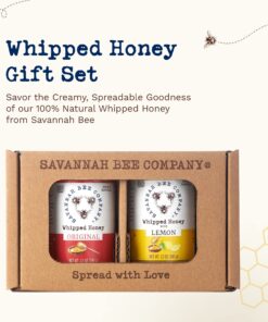 Alternative view of Whipped Honey Gift Set by Savannah Bee - Creamy, Smooth, Spreadable and absolutely Delicious - 100% Natural and Pure Honey - 12 Oz (Original & Lemon) Original & Lemon