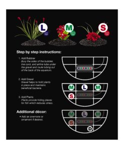 Tetra ColorFusion Starter aquarium Kit 3 Gallons, Half-Moon Shape, With Bubbler And Color-Changing Light Disc 42 81TrI1wYkL