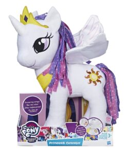 Alternative view of My Little Pony Friendship is Magic Princess Celestia Feature Wings Plush