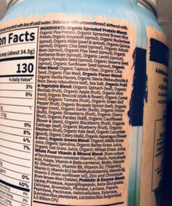 Garden of Life Vegan Protein Powder - Raw Organic Meal Replacement Shakes - Vanilla - Pea Protein, Greens and Probiotics for Women and Men, Plant Based Dairy Free All in One Shake, 28 Servings 2.32 Pound (Pack of 1) 53 81Ts85OjlRL