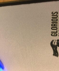 Glorious Large Extended White Gaming Mouse Pad/Mat - Long Cloth Mousepad, Stitched Edges | 36x11 (GW-E) 41 81TsnaXP6SL
