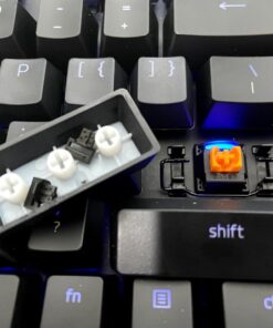 Razer BlackWidow Elite Mechanical Gaming Keyboard: Orange Mechanical Switches - Tactile & Silent - Chroma RGB Lighting - Magnetic Wrist Rest - Dedicated Media Keys & Dial - USB Passthrough 28 81TsqpqLSL