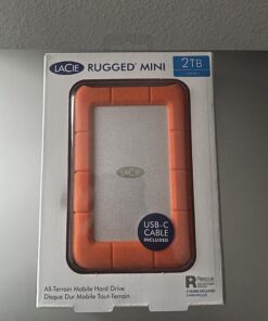 LaCie Rugged Mini 2TB External Hard Drive Portable HDD - USB 3.0/ 2.0 Compatible, Drop Shock Dust Rain Resistant Shuttle Drive, For Mac And PC Computer (LAC9000298), orange Rugged mini HDD 23 81TtQDSyN1L