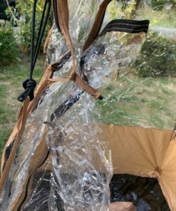 Sports Tent, MioTsukus Instant Weather Proof Pod, Pop Up Bubble Clear View Tent, All Weather Shelter with Extra Top Cover for Soccer, Football, and Other Outdoor Events- 1~4 People 40"l X 46"w X 65"h (1~2 Person) 85 81Tv1sP3u2L