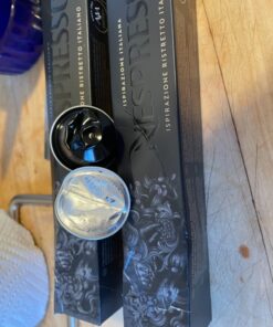 Nespresso Capsules OriginalLine, Ristretto Intenso, Dark Roast Coffee, Coffee Pods, Brews 1.35 Ounce (ORIGINALLINE ONLY), 10 Count (Pack of 5) 10 Count (Pack of 5) 27 81TvjyxhuBL