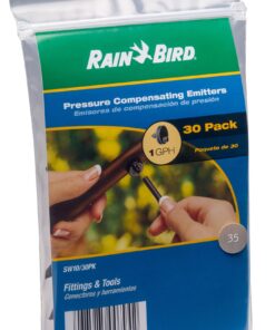 Rain Bird SW10-30PS Drip Irrigation Spot Watering Dripper/Emitter, 1 Gallon Per Hour, 30-Pack 1 GPH Barbed 12 81TwIYYddML