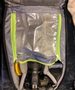 Evecase Large DSLR Camera/Laptop Travel Backpack Bag w/Rain Cover for Mirrorless, 4/3 Micro Four Third, Compact, Interchangeable Lens Digital Camera 18*12*8 inch Black 56 81TxoSpylXL