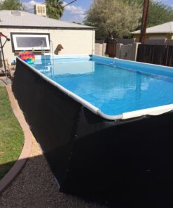 Intex 24ft X 12ft X 52in Ultra Frame Rectangular Pool Set with Sand Filter Pump, Ladder, Ground Cloth & Pool Cover 24ft X 12ft X 52 60 81TyKiVCLL 2