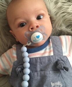 MAM Original Start Newborn Baby Pacifier, Best Pacifier for Breastfed Babies, Sterilizer Case, 0-3 Months, Boy, 2 Count (Pack of 1) 2-Pack 46 81TyiEkl7EL