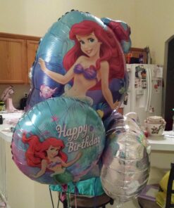 Little Mermaid Balloons - Ariel Balloon Bouquet - 5 Balloons 8 81Tyub8mRQL