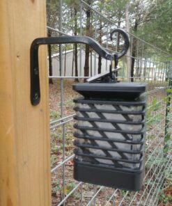 Gray Bunny 2 Pack Outdoor Plant Hanger Hook, 6” Hand Forged Straight Iron Wall Hooks for Bird Feeders, Lanterns, Wind Chimes, Patio Decor - Black 32 81Tz1RUpUAL