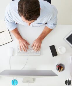 iGotTech Cable Clips and Cord Management System 6 Pack of Dual Slotted Adhesive Desktop Cable Organizers | Phone & Computer Wire Holder (Multicolor) Multicolored 31 81Tz4yBD1L 1