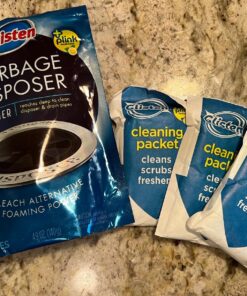 Glisten Garbage Disposer Cleaner and Freshener, Sink Disposal Odor Eliminator with Foaming Action, Lemon Scent, 4 Packets 4.9 Ounce (Pack of 1) 24 81Tz7diWBRL