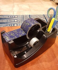 Officemate Heavy Duty Weighted 2-in-1 Tape Dispenser, Recycled,Black (96660) 40 81TzeKuCfkL