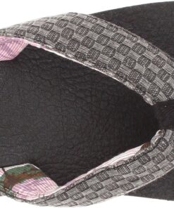 Sanuk Men's Yogi 3 Flip-Flop 9 Charcoal 4 81TznvWDC1L